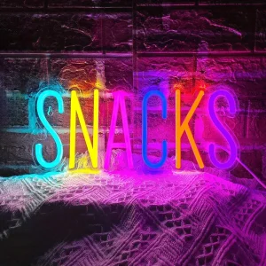 Snacks Neon Sign